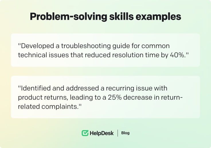 Problem-solving skills