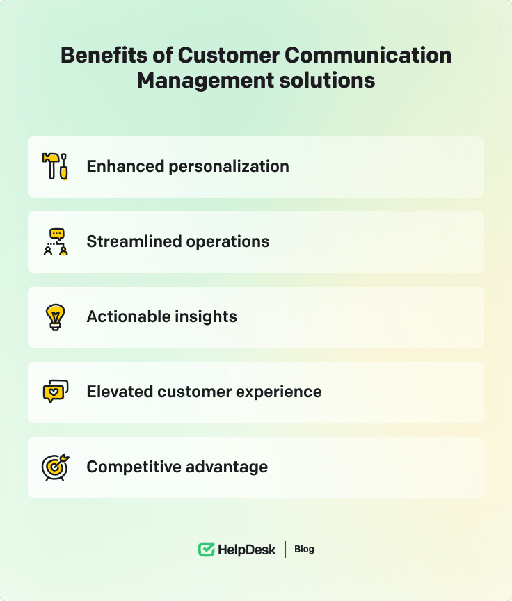 Benefits of Customer communication management solutions