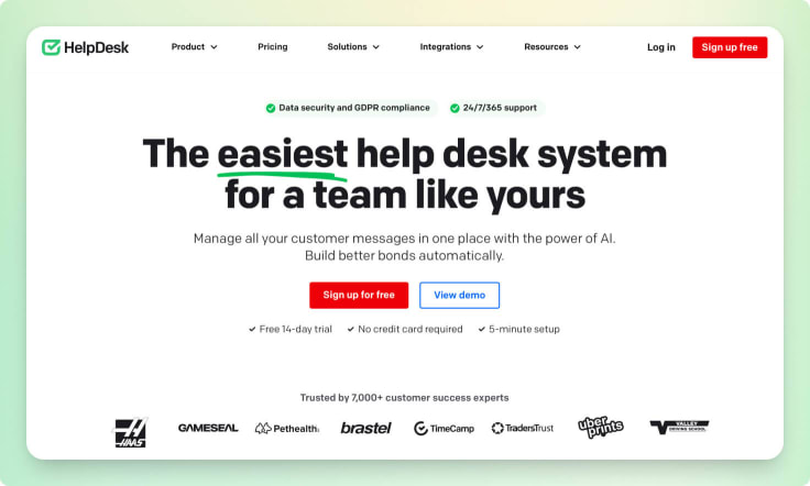 HelpDesk system