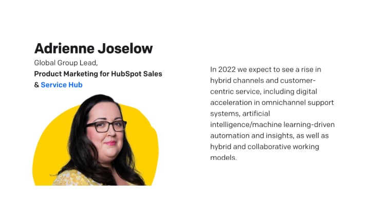 adrienne joselow quote on customer service