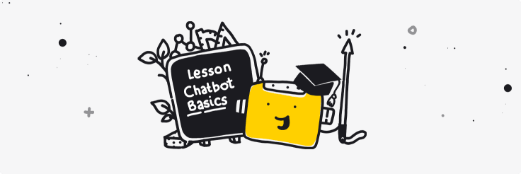 the image of a teacher chatbot teaching about chatbot basics 