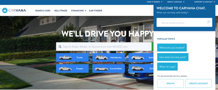 carvana website 