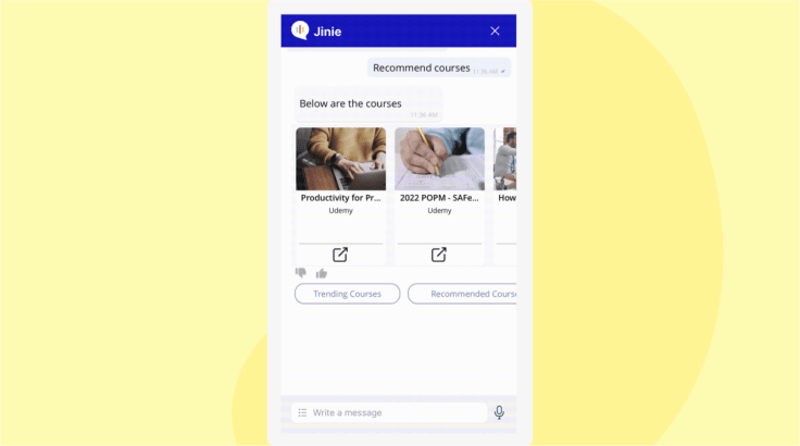 Jinie Chatbot by peoplestrong
