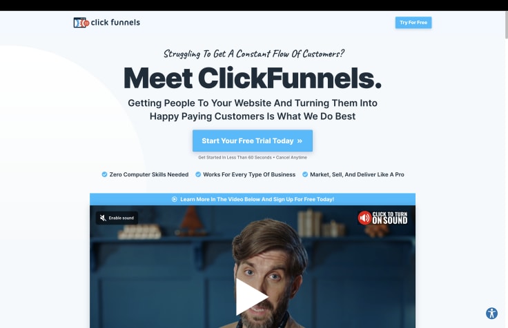 ClickFunnels as an alternative to HubSpot