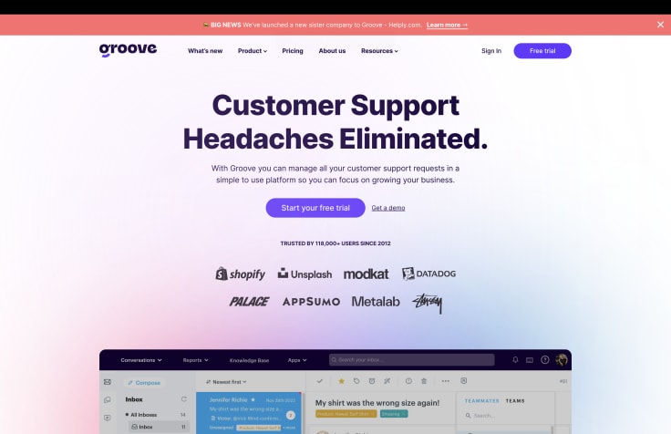 Groove as an alternative to Zendesk