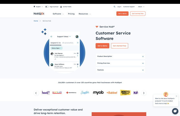 HubSpot Service as an alternative to Zendesk