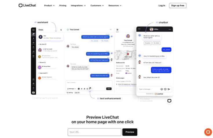 LiveChat as an alternative to Intercom