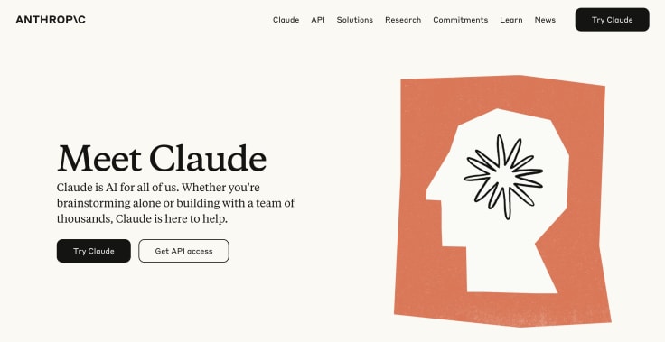 claude anthropic main page