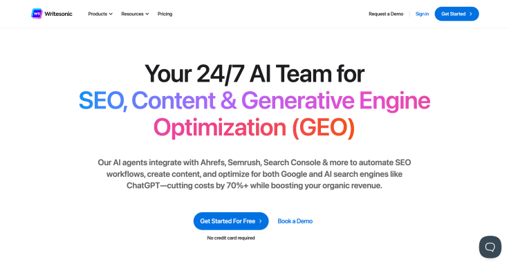 writesonic main page