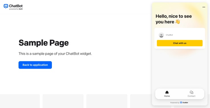 chatbot.com sample page
