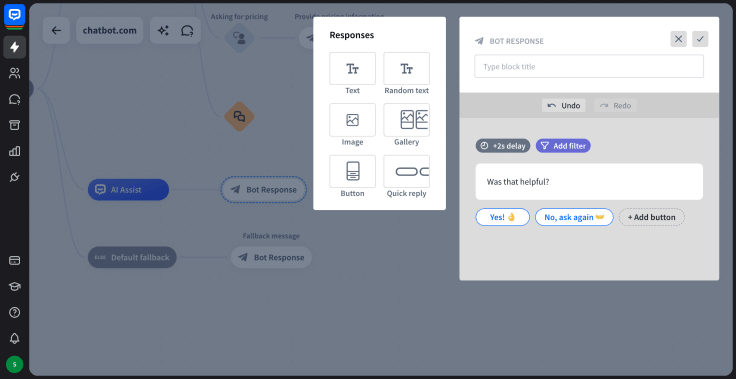 chatbot bot response view