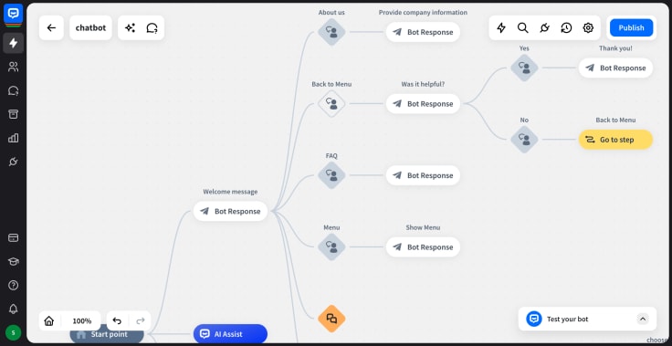 chatbot.com visual builder
