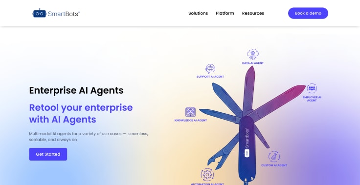 smartbots landing page
