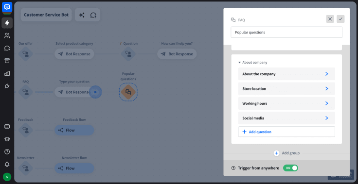 chatbot.com faq block