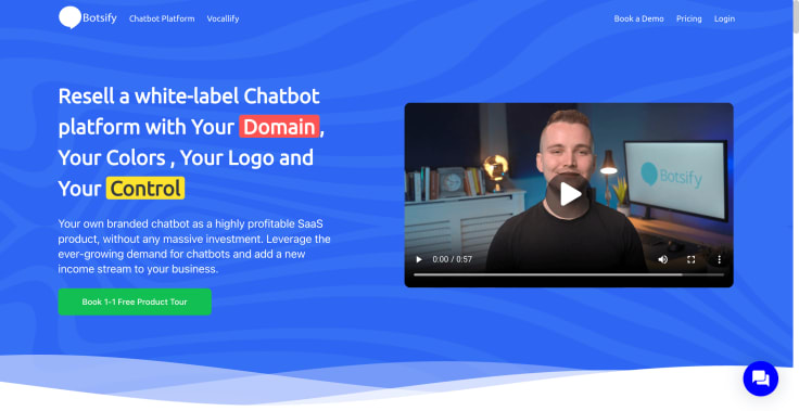 botsify landing page