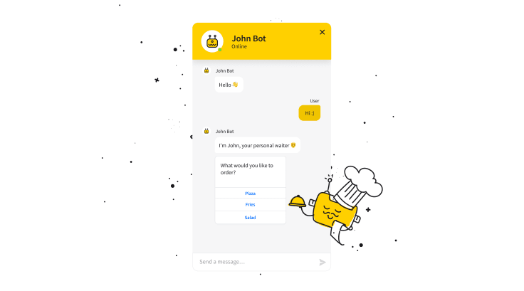 restaurant chatbot suggesting dishes to order