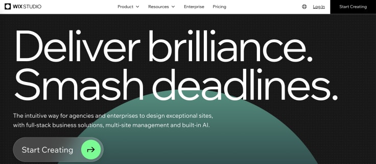 Wix reseller program's main website