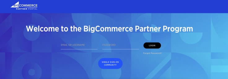 BigCommerce reseller program's main website