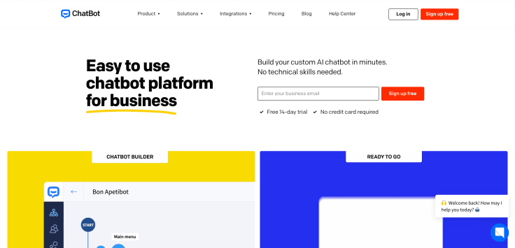 Chat automation platform (chatbot) - ChatBot.com
