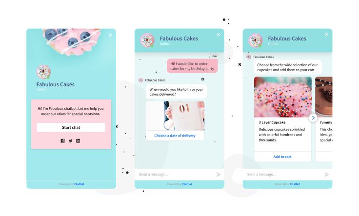 A delivery chatbot