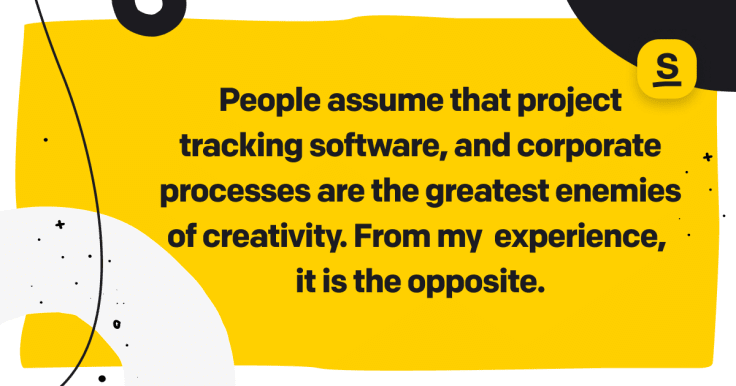 creativity in big organizations quote