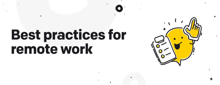 best practices for remote work graphic