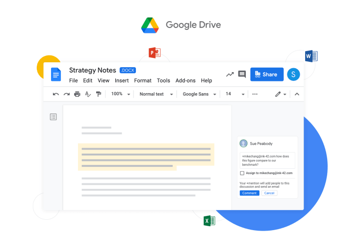 Google drive remote work