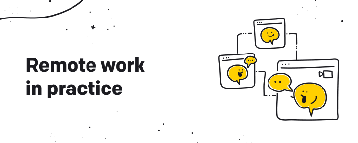 remote work in practice graphic