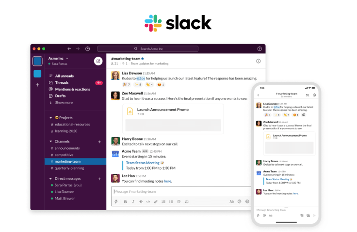 slack remote work