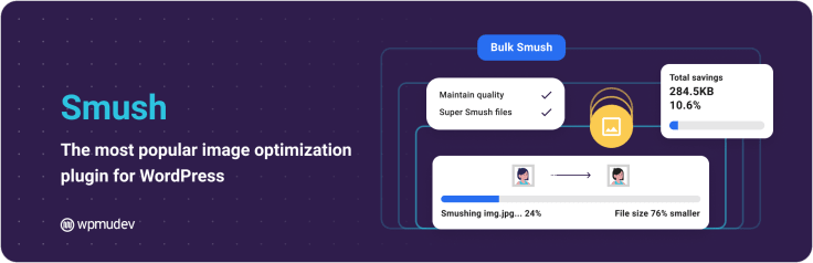 Smush plugin in Wordpress promotion screen