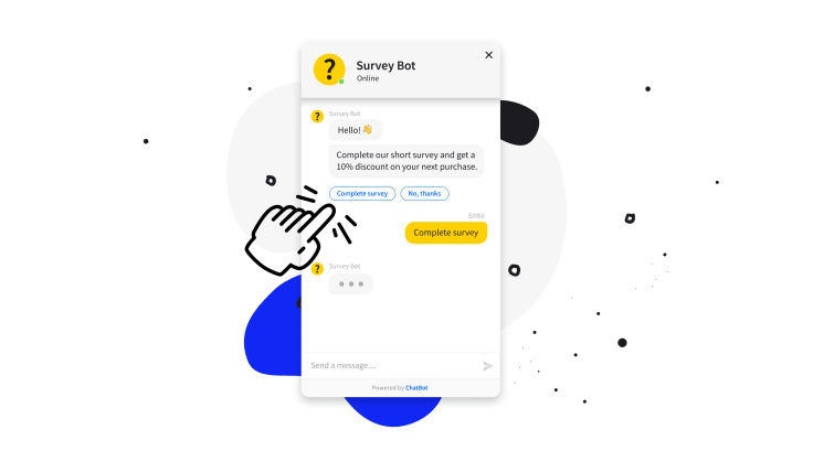 chatbot conducting an online survey