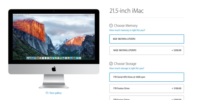 Mac Upselling Options