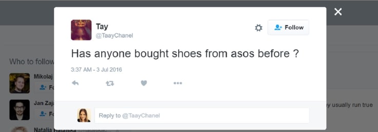 Social media tweets