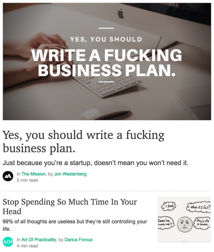 Write business plan email screenshot