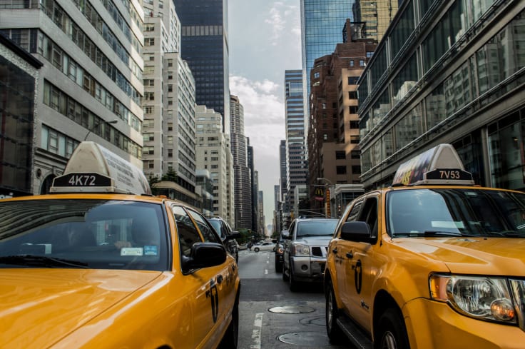 City traffic taxi cabs how to drive traffic to your website