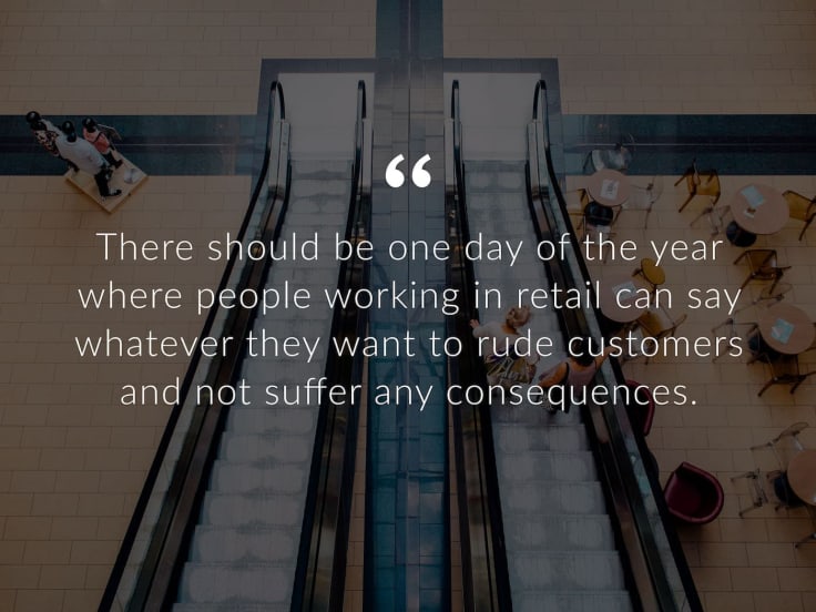 People working in retail