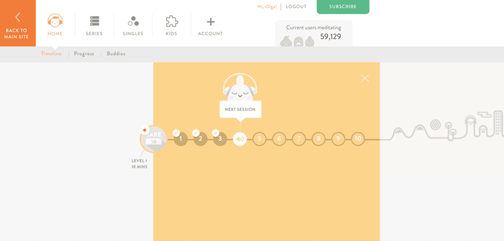 Headspace app for work