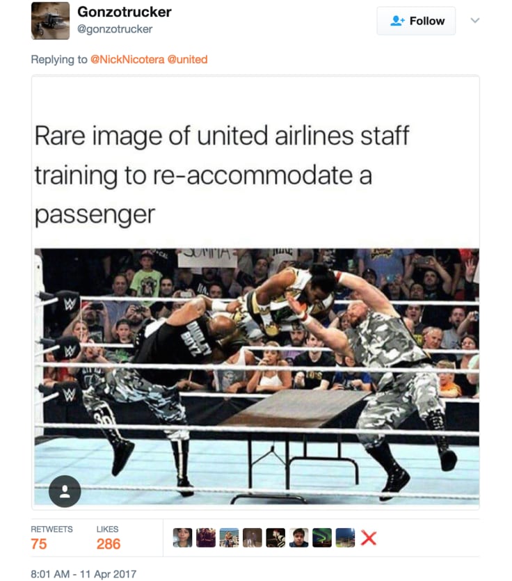 United Airlines funny tweet