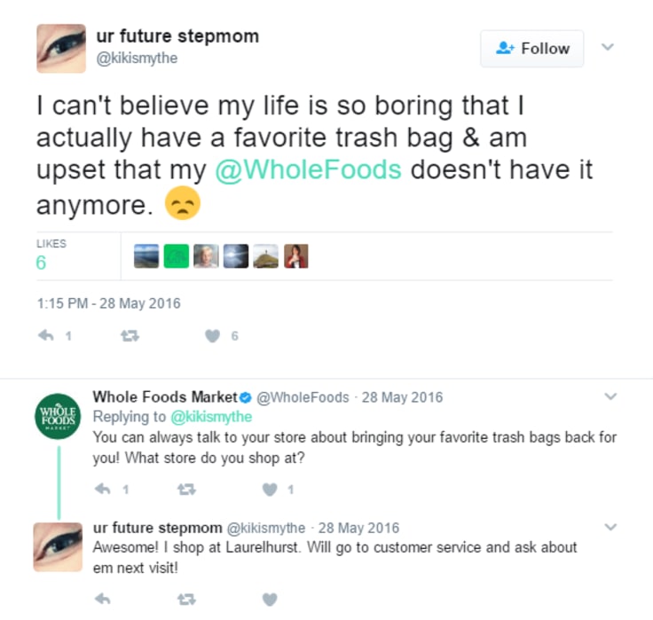 Customer retention tactics on Twitter