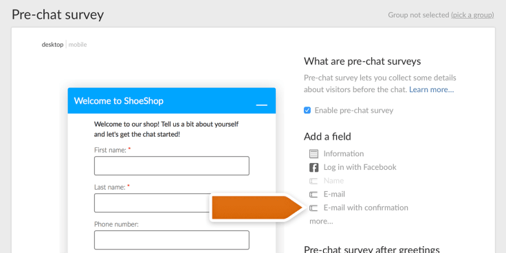 Using email opt in
