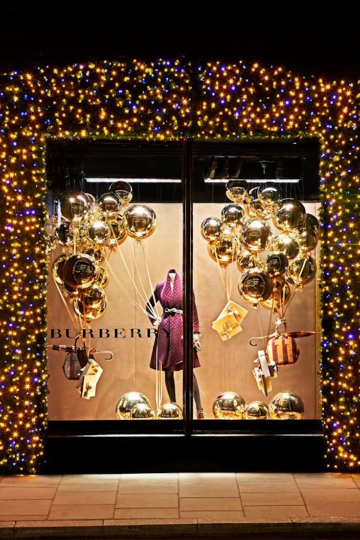 Burberry shop window