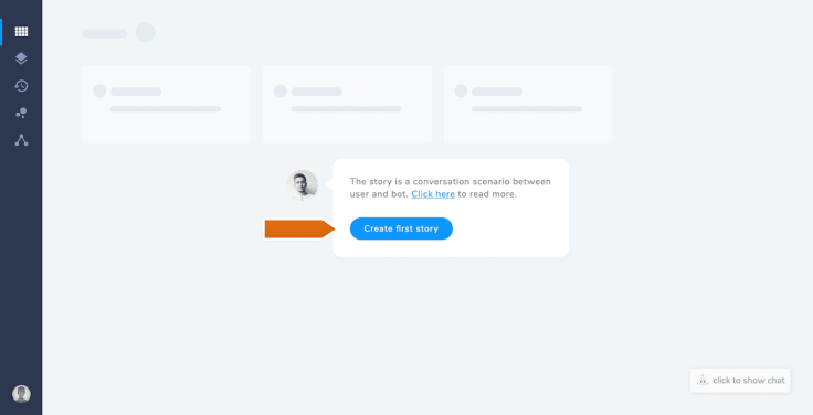 Creating first story
