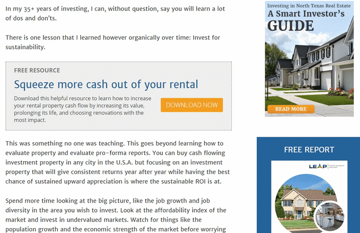 Content marketing opt-in