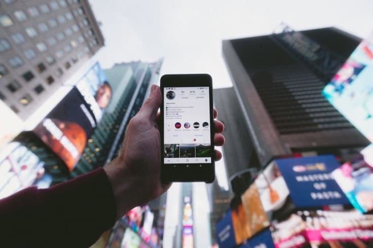Buying decision process on instagram phone