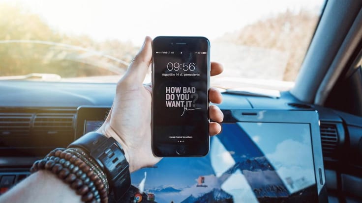 Phone how bad your want it hand in a car