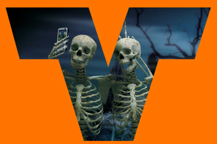 Valley driving school halloween logo