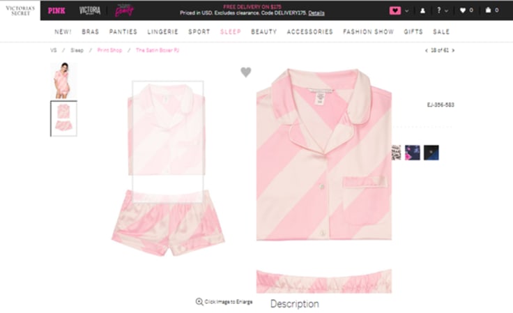 Victoria's Secret e-commerce