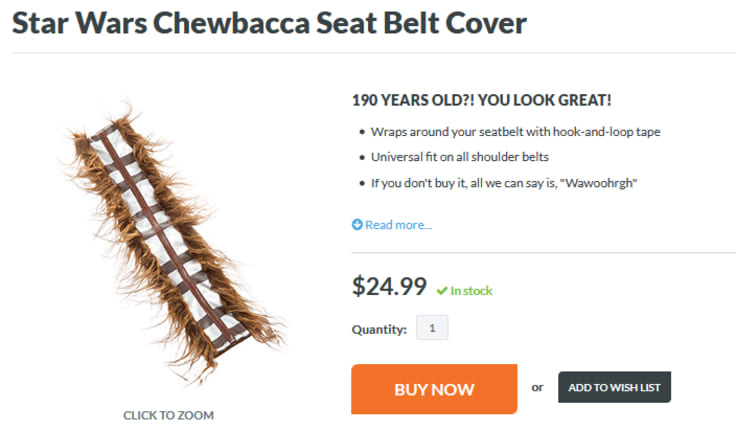 Funny product content