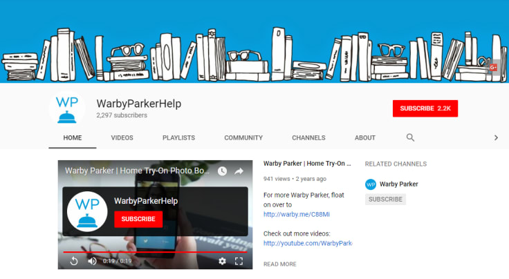 Warby Parker channel