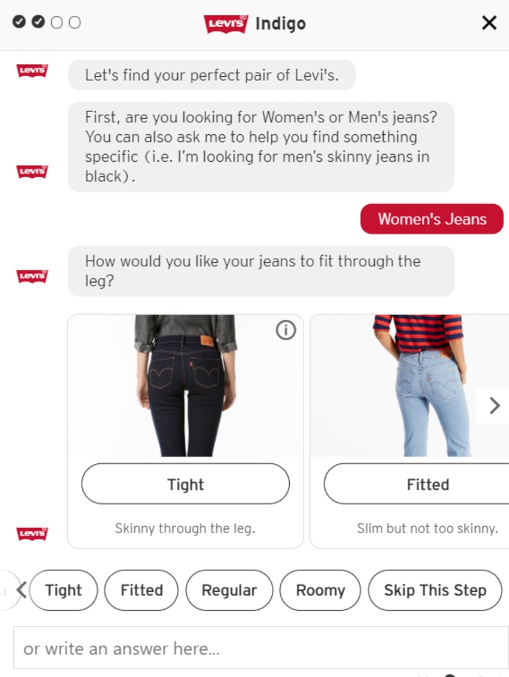 Levis chatbot